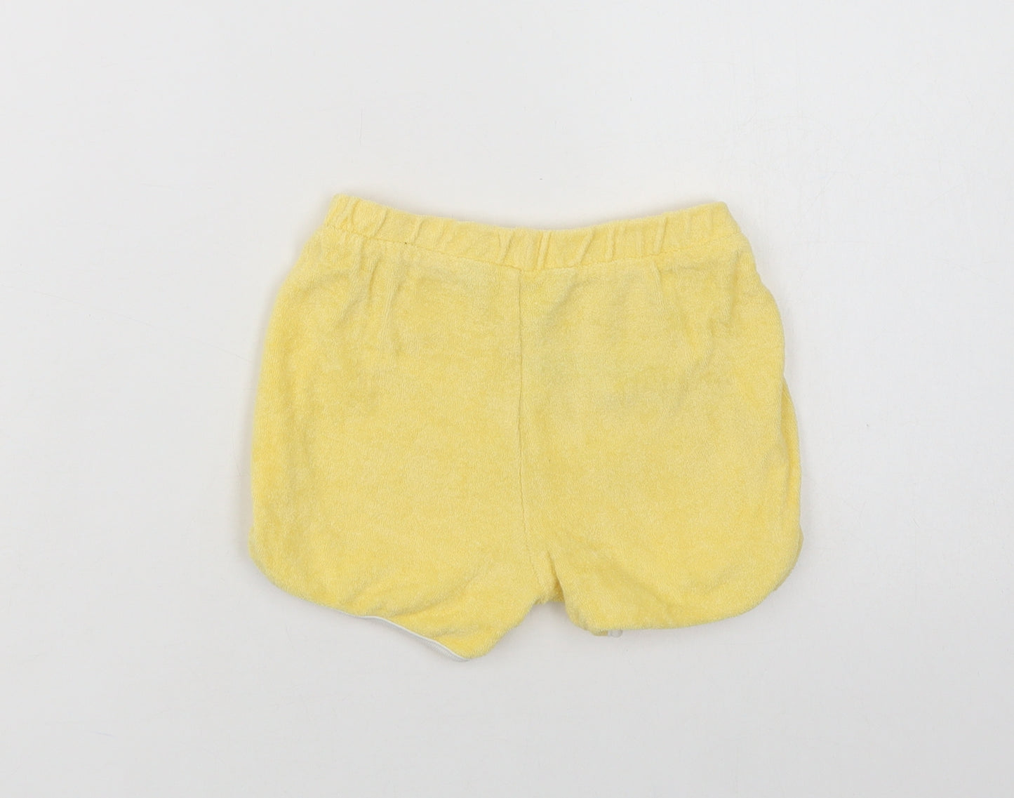 Primark Baby Yellow  Cotton Cropped Trousers Size 6-9 Months