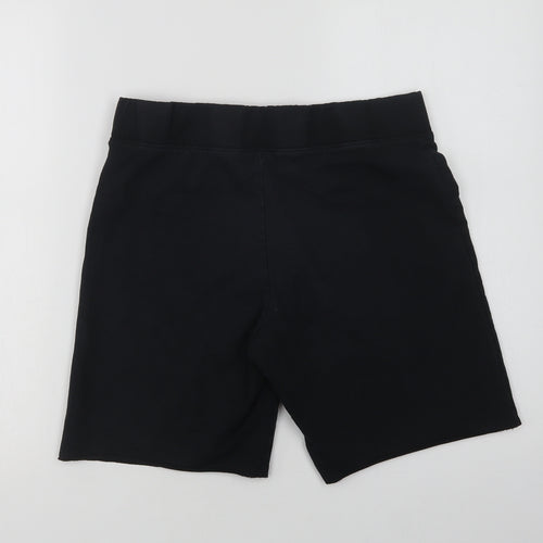 Dunnes Stores Womens Black  Cotton Compression Shorts Size M L8 in Regular