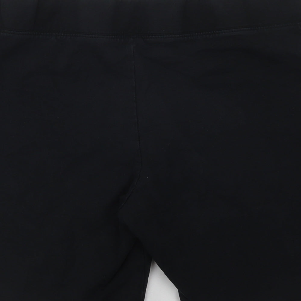 Dunnes Stores Womens Black  Cotton Compression Shorts Size M L8 in Regular