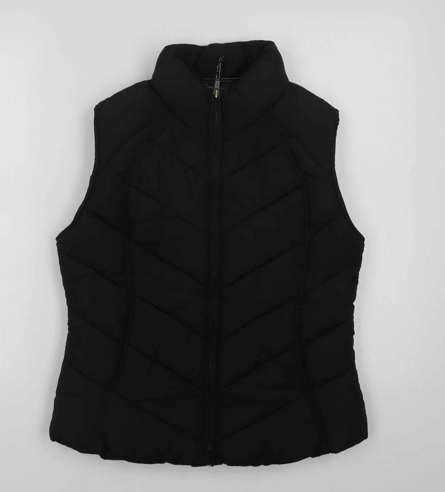 George Womens Black   Gilet Waistcoat Size 10  Zip