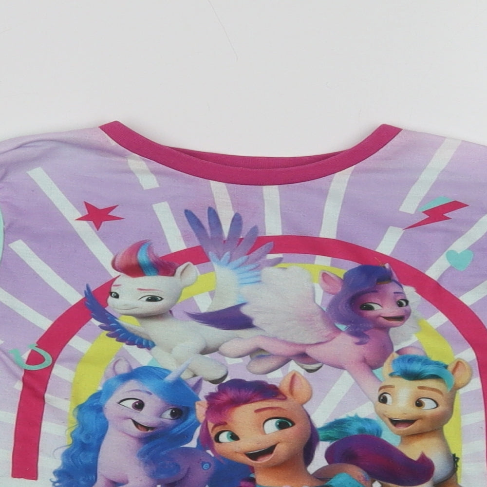 Character.Com Girls Green  Polyester Basic T-Shirt Size 6 Years Crew Neck  - My Little Pony