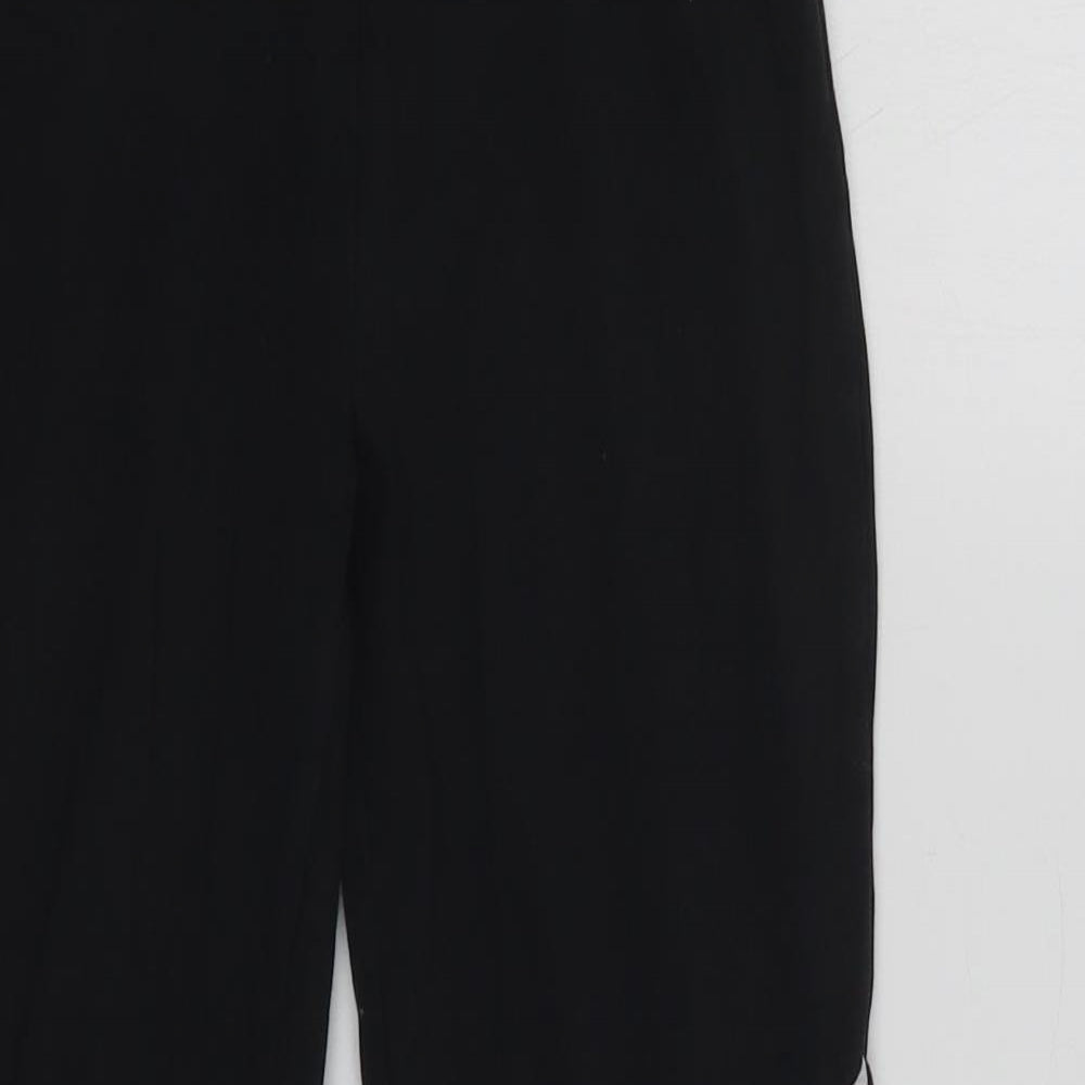 George Girls Black Colourblock Cotton Jegging Trousers Size 10-11 Years  Regular  - Leggings