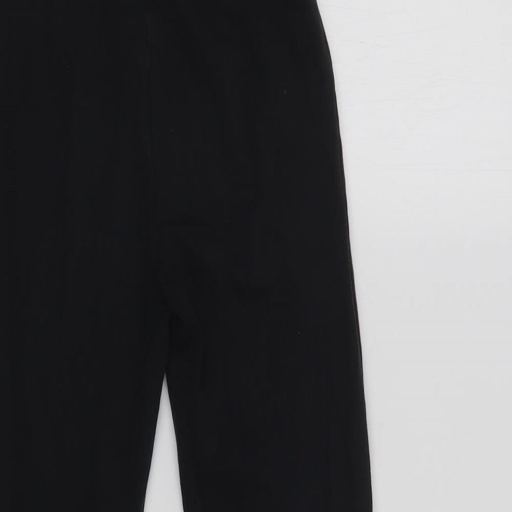 George Girls Black Colourblock Cotton Jegging Trousers Size 10-11 Years  Regular  - Leggings