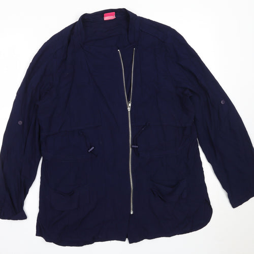 Together Womens Blue   Jacket  Size 12  Zip