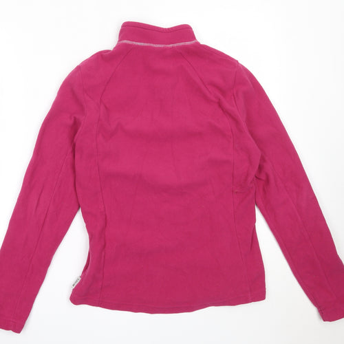 DECATHLON Womens Pink  Polyester Henley Sweatshirt Size M