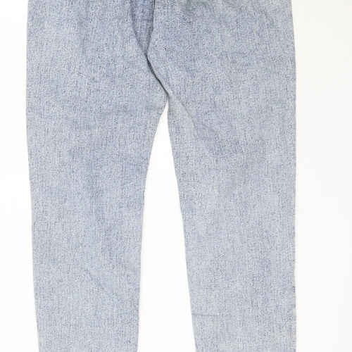 ASOS Womens Blue  Cotton Skinny Jeans Size 10 L30.5 in Regular
