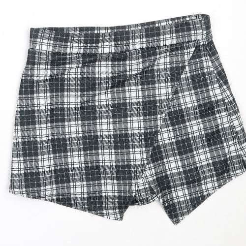 Tammy Girls Black Check Polyester Mini Skort Size 12-13 Years  Regular