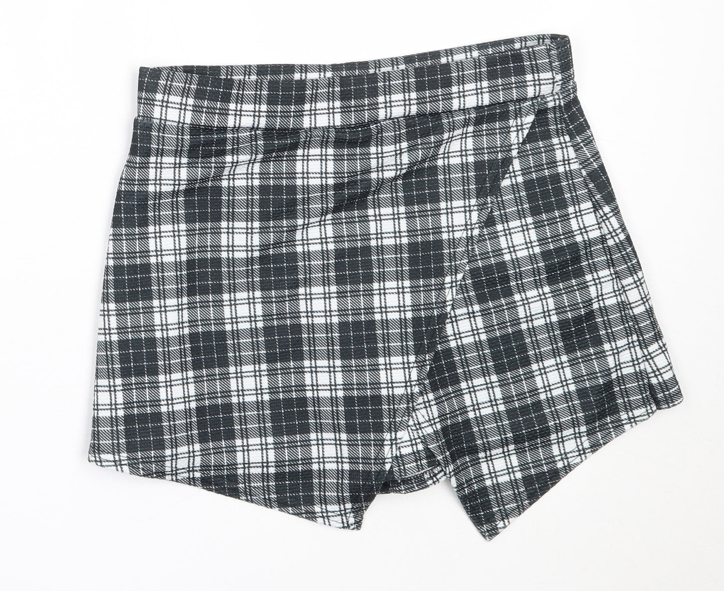 Tammy Girls Black Check Polyester Mini Skort Size 12-13 Years  Regular