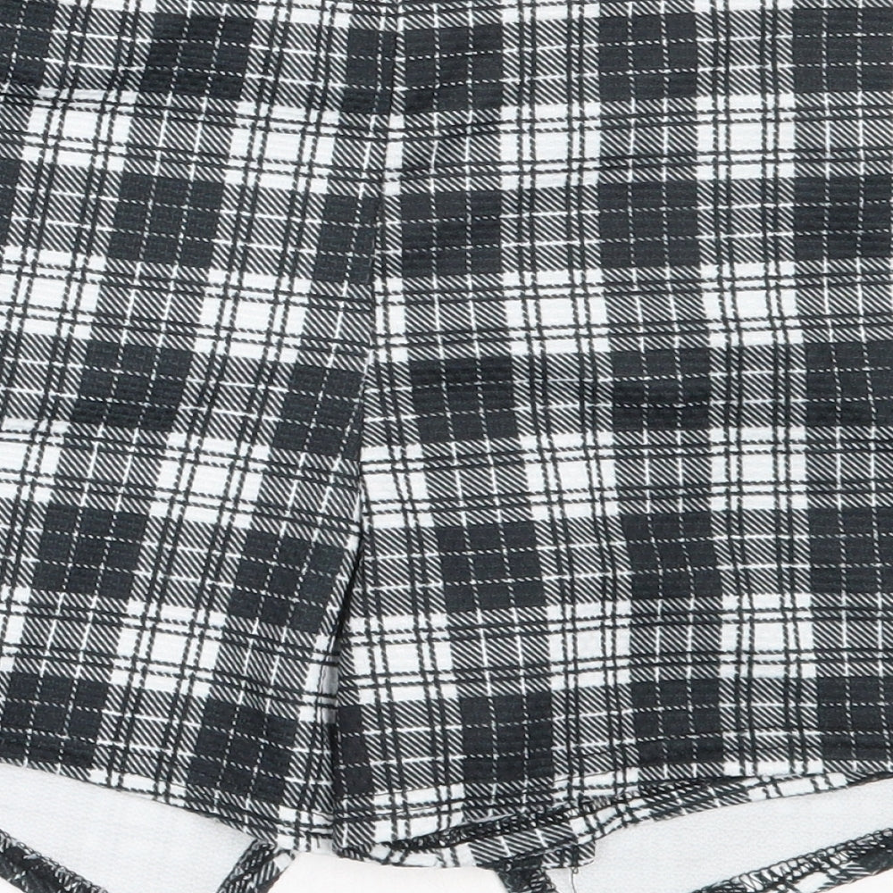 Tammy Girls Black Check Polyester Mini Skort Size 12-13 Years  Regular