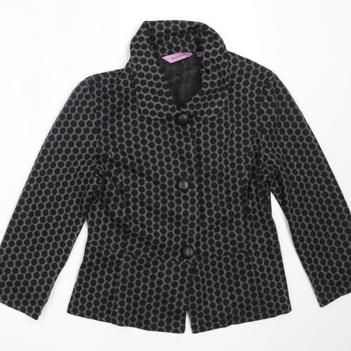 Epilogue Womens Black   Jacket  Size 10  Button