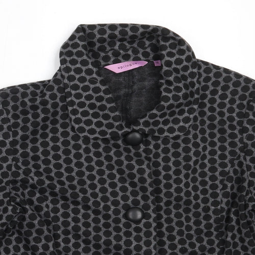 Epilogue Womens Black   Jacket  Size 10  Button