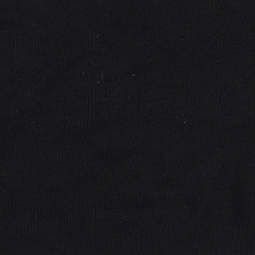 George Womens Black Round Neck  Polyester Cardigan Jumper Size L