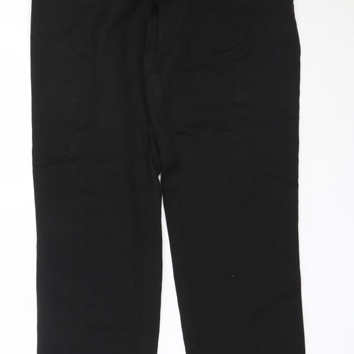 Carrington Boys Black  Polyester Dress Pants Trousers Size 11 Years  Regular  - school