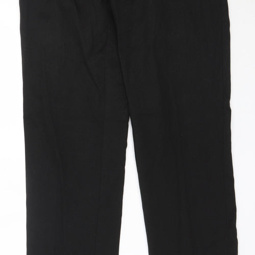Whites Boys Black  Polyester Dress Pants Trousers Size 11 Years  Regular  - school