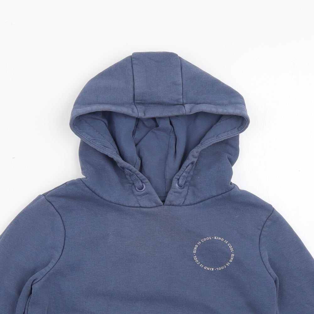 George Boys Blue  Cotton Pullover Hoodie Size 3-4 Years  Pullover - Kind is Cool