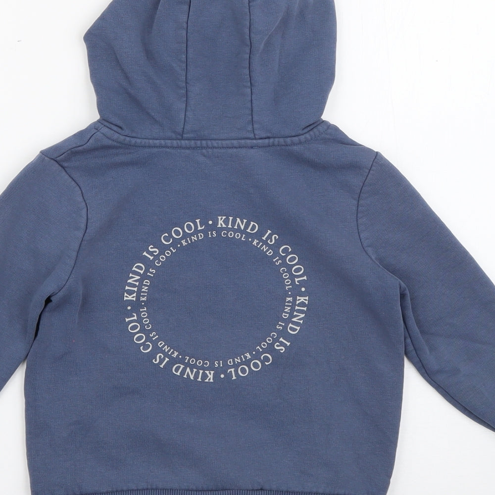 George Boys Blue  Cotton Pullover Hoodie Size 3-4 Years  Pullover - Kind is Cool