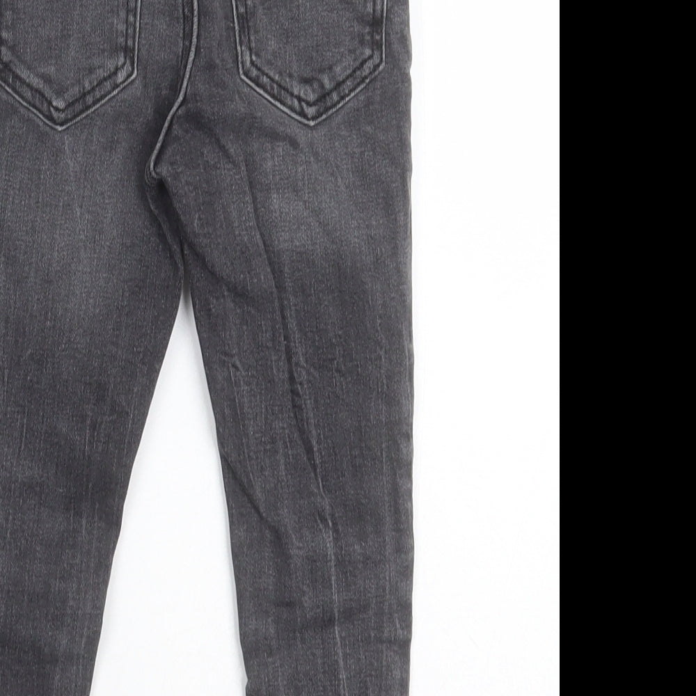 TU Boys Black  Cotton Skinny Jeans Size 4 Years  Regular Button