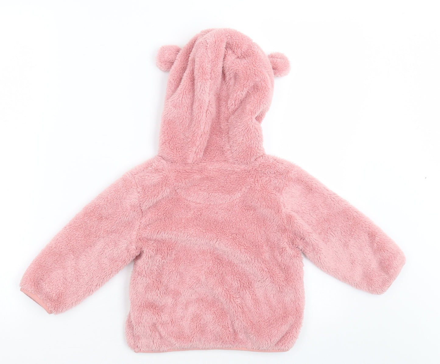 NEXT Girls Pink   Jacket  Size 2 Years  Zip - Bear Ears