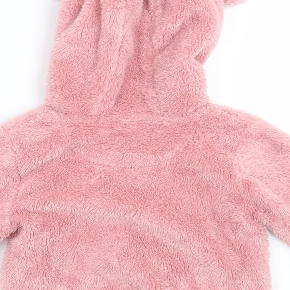 NEXT Girls Pink   Jacket  Size 2 Years  Zip - Bear Ears