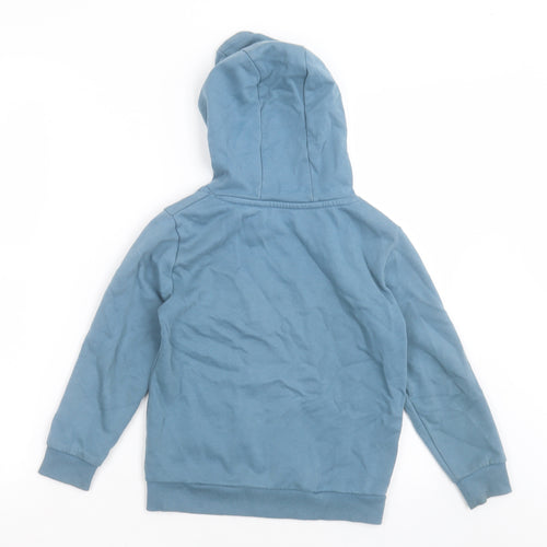 Dunnes Stores Boys Blue  Cotton Pullover Hoodie Size 7-8 Years  Pullover - T Rex