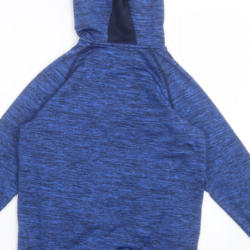 Dunnes Stores Boys Blue  Polyester Pullover Hoodie Size 10-11 Years  Zip