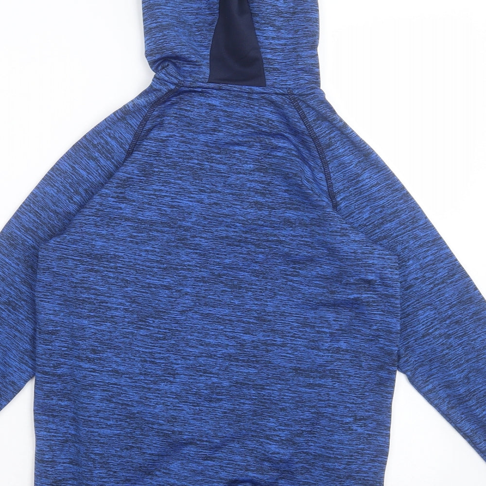 Dunnes Stores Boys Blue  Polyester Pullover Hoodie Size 10-11 Years  Zip