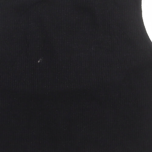 Atmosphere Womens Black  Viscose Cropped Tank Size 14 V-Neck
