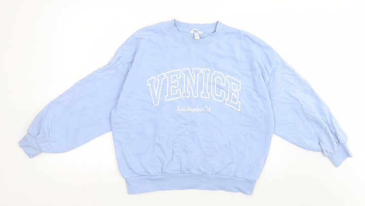 H&M Womens Black Cotton Pullover Sweatshirt Size S Pullover - Venice