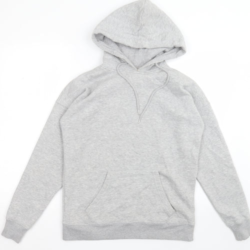 New Look Womens Grey  Cotton Pullover Hoodie Size S  Pullover