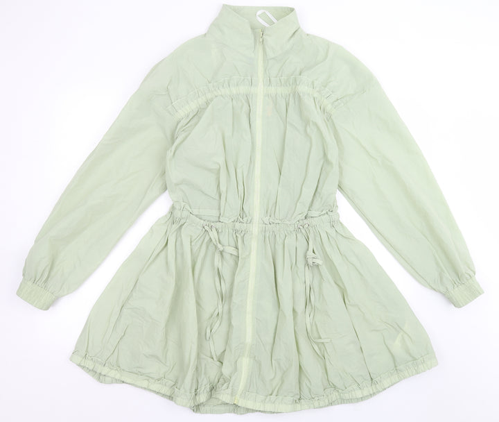 Missguided Womens Green Jacket Size 12 Zip