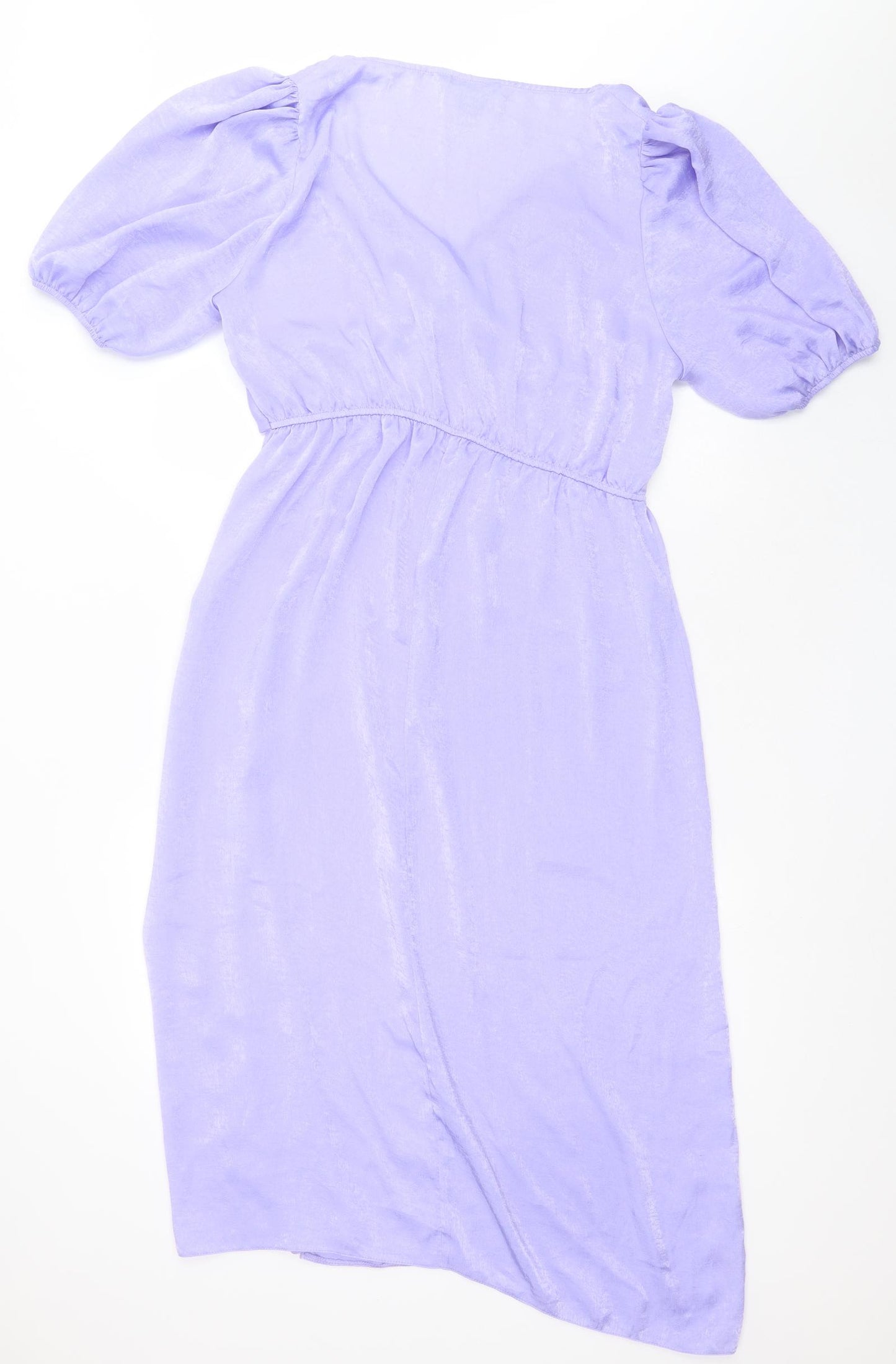 Miss Selfridge Womens Purple  Polyester A-Line  Size 16  V-Neck Pullover