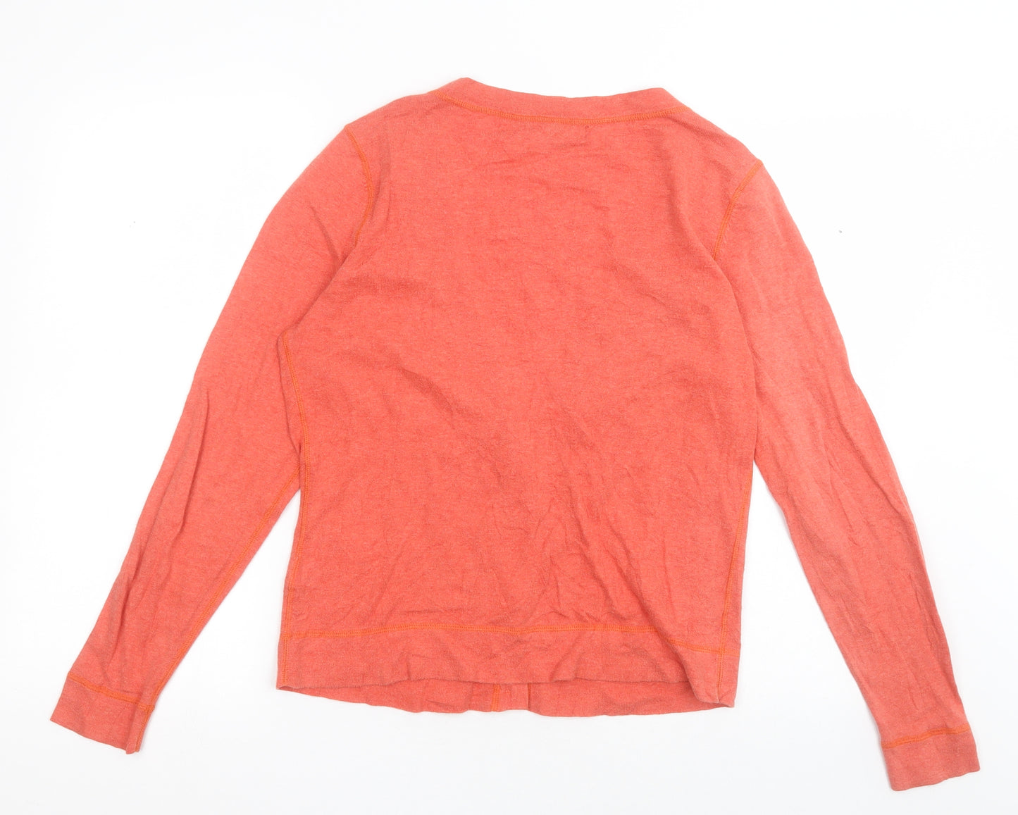 Monsoon Womens Pink V-Neck  Cotton Cardigan Jumper Size 14