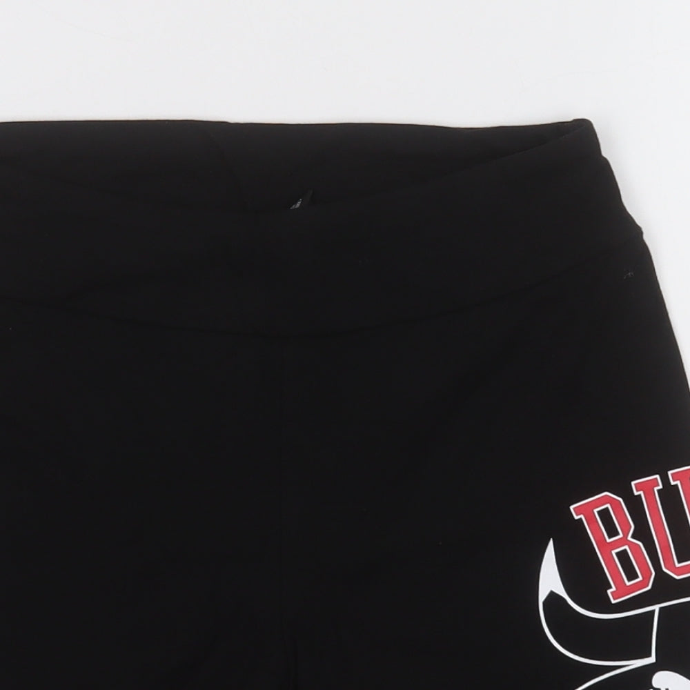 Primark Womens Black  Cotton Biker Shorts Size S L7 in Regular Pull On - NBA