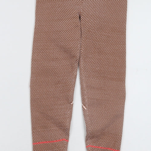 Stradivarius Womens Pink Geometric Polyester Capri Leggings Size S L28 in