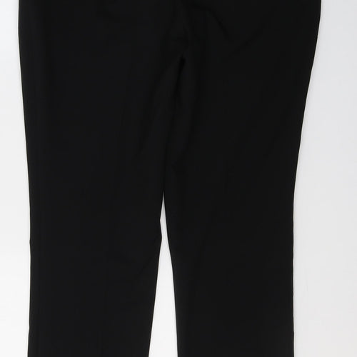 Dunnes Stores Womens Black  Polyester Trousers  Size 12 L29 in Regular