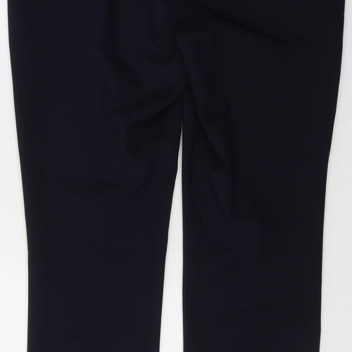 Dunnes Stores Womens Blue  Polyester Trousers  Size 12 L28 in Regular