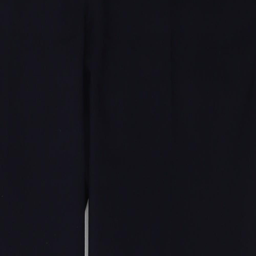 Dunnes Stores Womens Blue  Polyester Trousers  Size 12 L28 in Regular