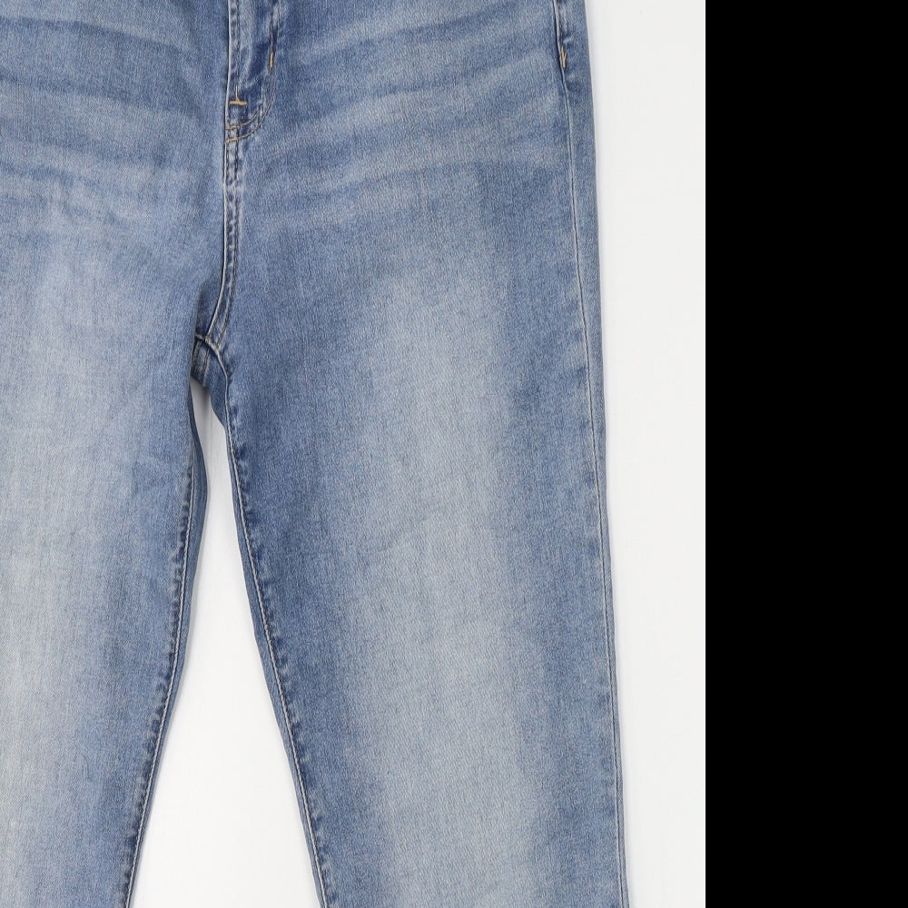 Gap Womens Blue  Cotton Skinny Jeans Size 12 L27 in Regular