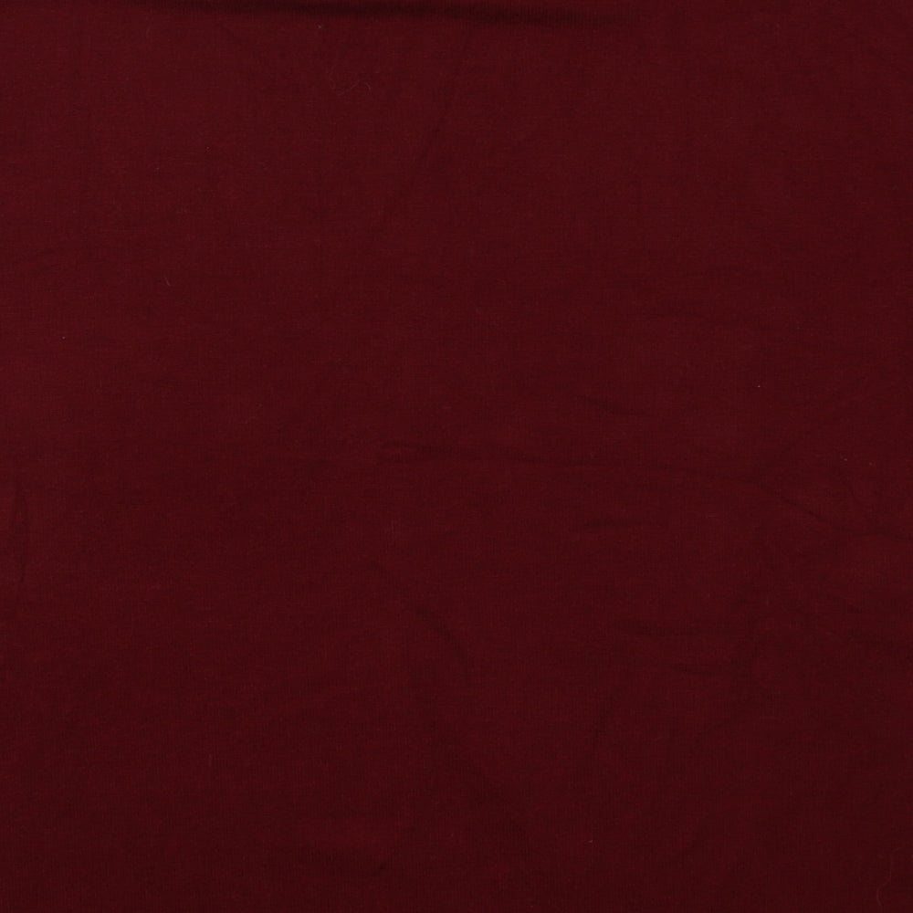 Marks and Spencer Womens Red  Viscose Basic T-Shirt Size M Round Neck