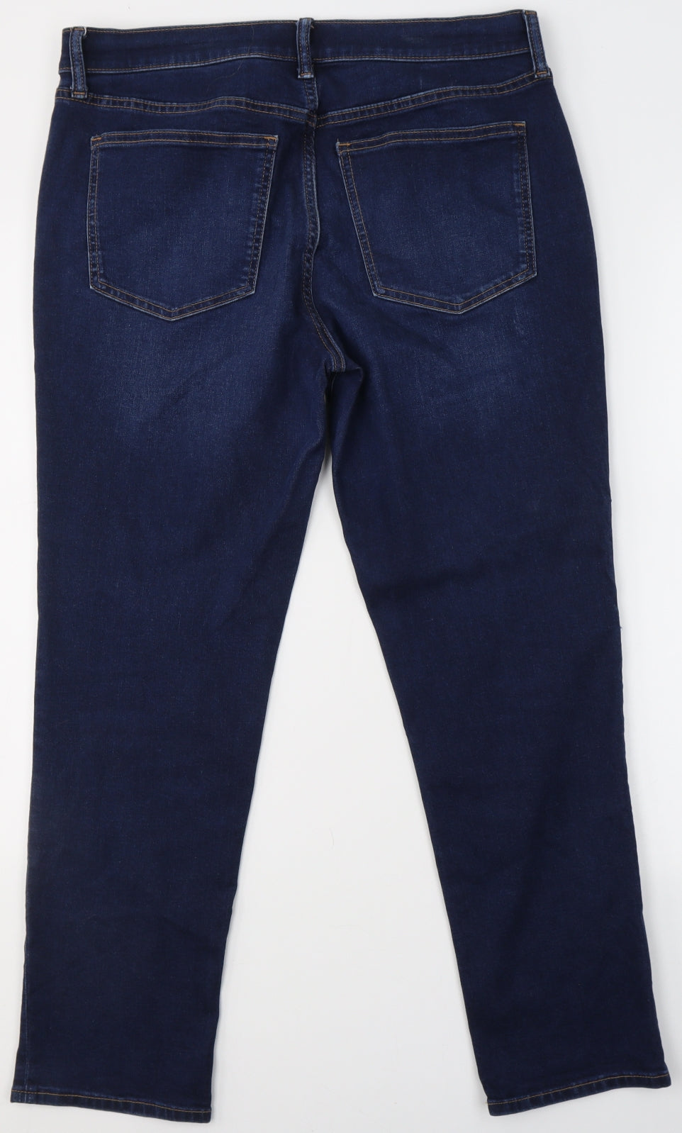 Gap Womens Blue  Cotton Straight Jeans Size 35 in L26 in Regular