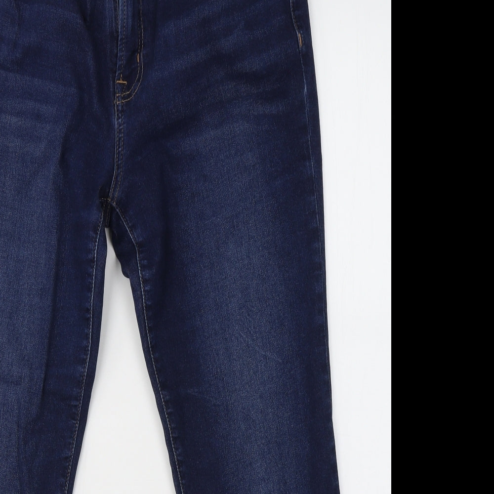 Gap Womens Blue  Cotton Straight Jeans Size 35 in L26 in Regular