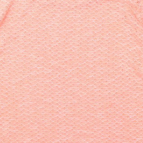 New Look Womens Pink Round Neck  Polyester Pullover Jumper Size 10   - Neon Pink
