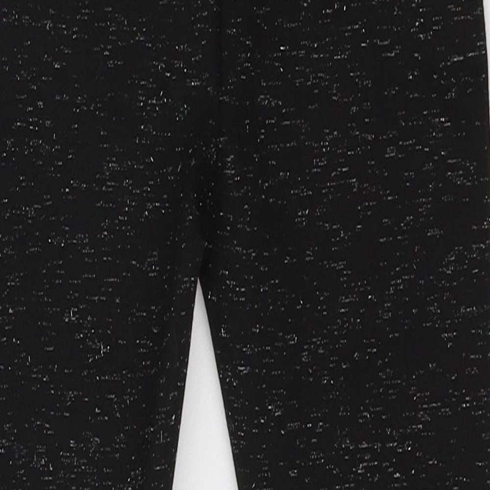 Dunnes Stores Girls Black  Polyester Jegging Trousers Size 6 Years  Regular  - Sparkle