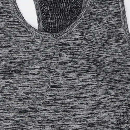 F&F Womens Grey  Nylon Basic Tank Size L Round Neck