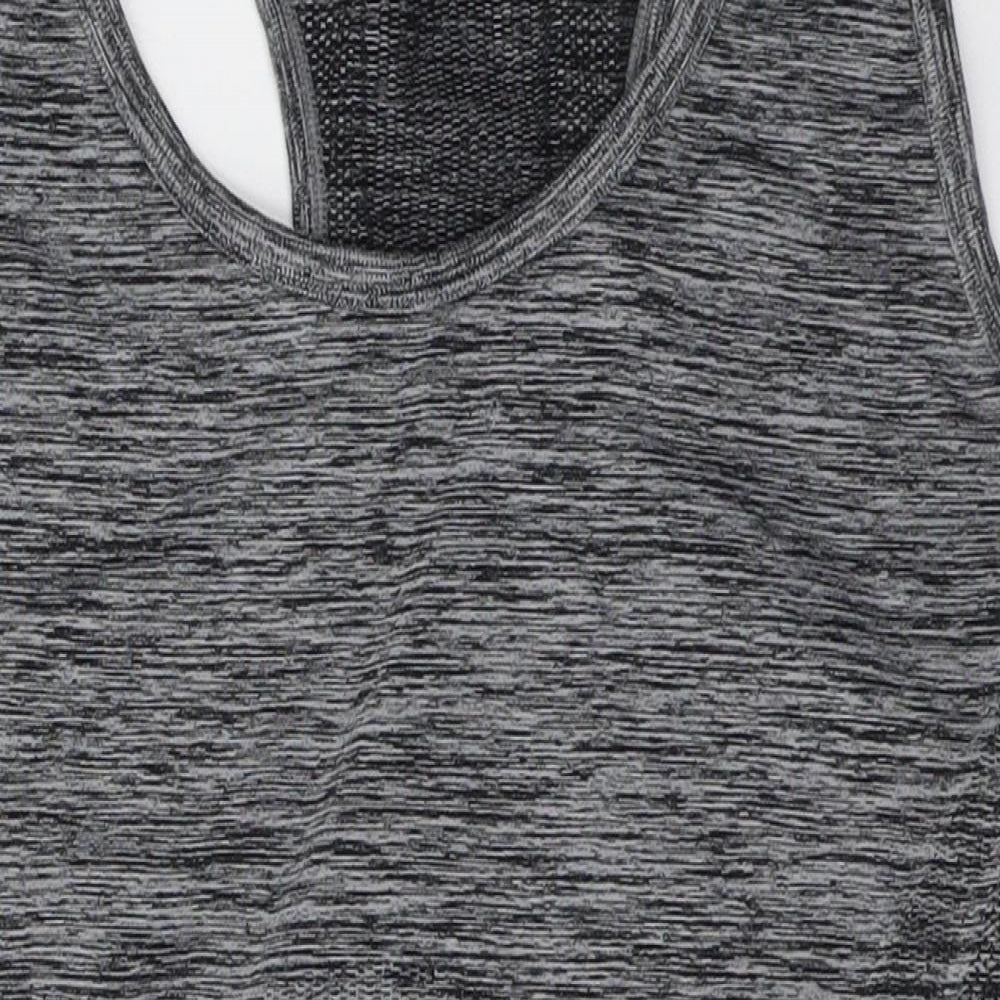 F&F Womens Grey  Nylon Basic Tank Size L Round Neck