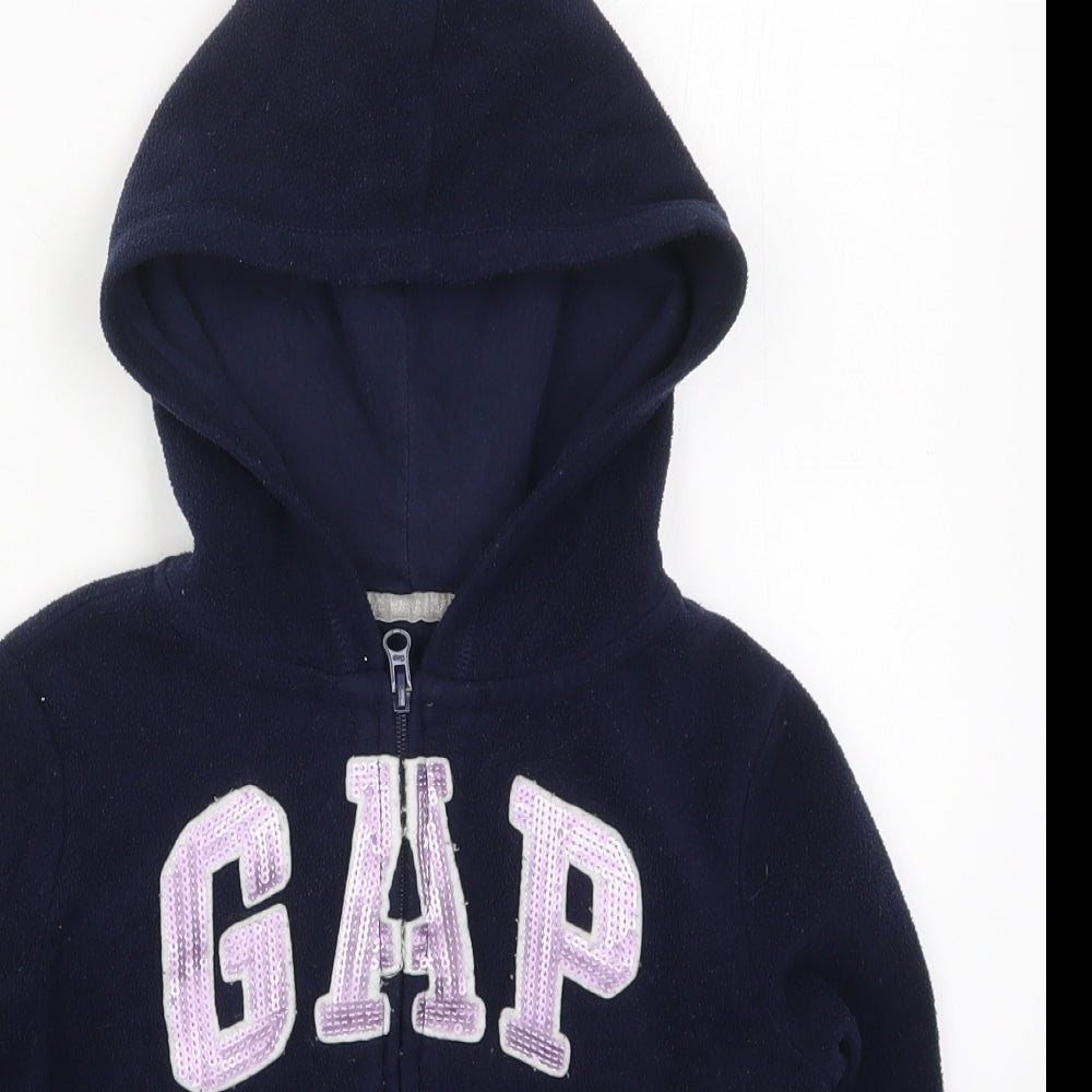 Gap Girls Blue   Jacket  Size 6-7 Years  Zip