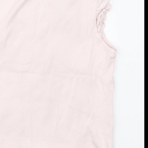 George Girls Pink Solid Cotton Top Pyjama Top Size 2-3 Years  Pullover - Peppa Pig Sunset Sleepover