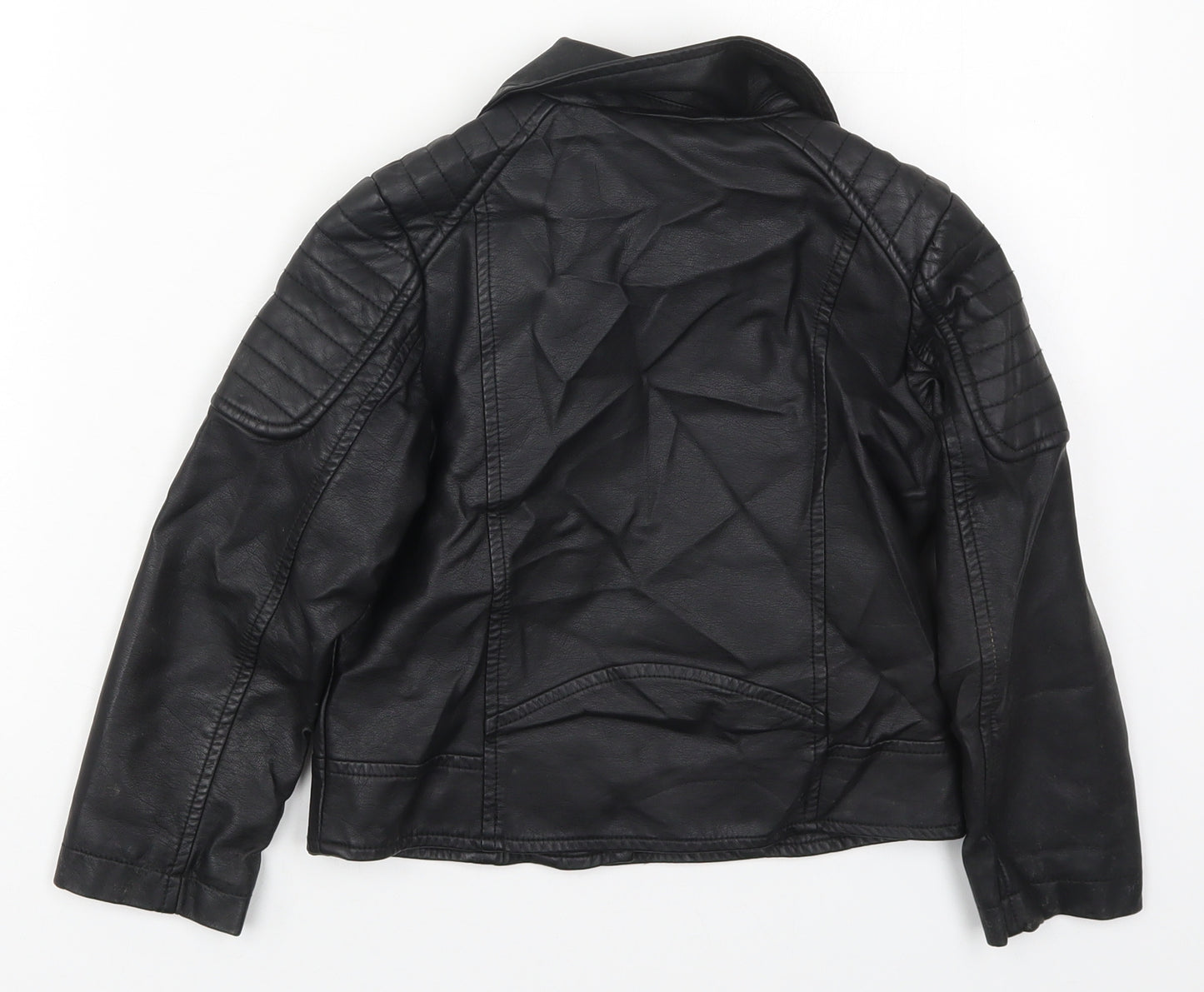 Young Dimension Girls Black   Jacket  Size 5-6 Years  Zip