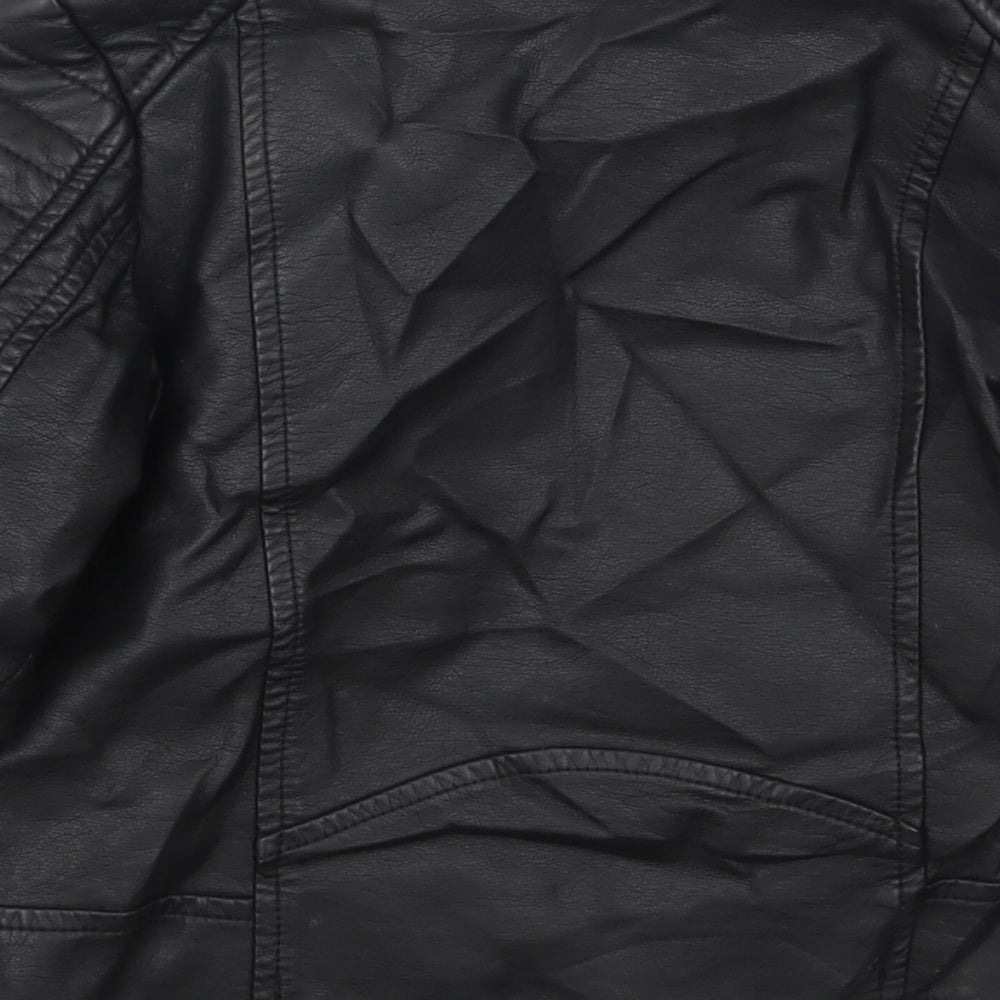 Young Dimension Girls Black   Jacket  Size 5-6 Years  Zip