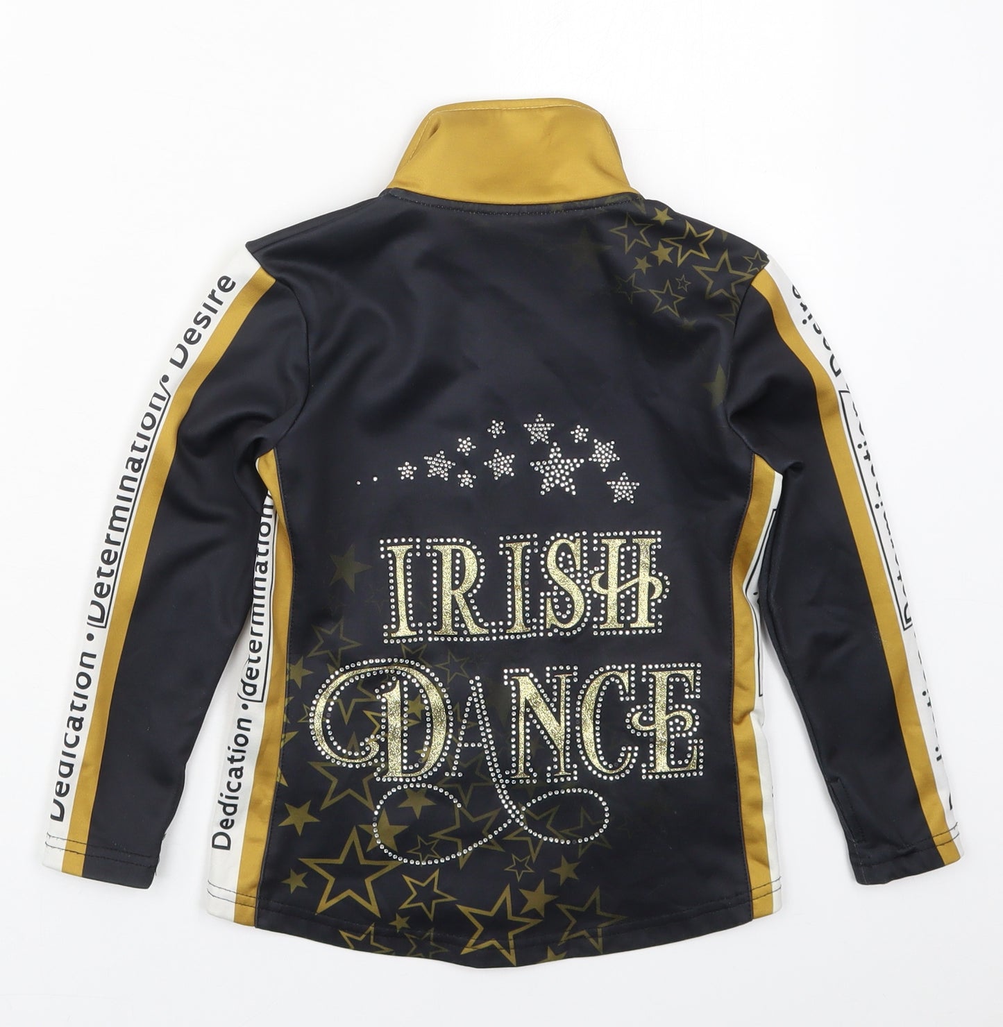 Dimensions Girls Black   Jacket  Size 6 Years  Zip - Irish Dance Stars